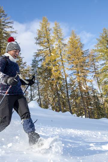 <p>Eine Schneeschuhtour mit den Guides des Karawanken UNESCO Global Geoparks eröffnet dir ganz neue Einblicke. Sie kennen die Karawanken wie ihre Westentasche und haben die ein oder Geschichte für dich auf Lager. </p><p>Petzen, Gemeinde Feistritz ob Bleiburg, Schneeschuhtour, Winter &amp; Schnee, Guide, Geopark, Jänner 2021</p>