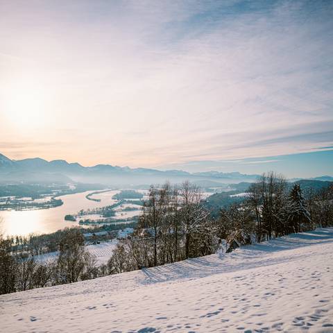 <p>Winterimpressionen vom Völkermarkter Stausee mit der gebogenen Stauseebrücke. </p><p>Gemeinde Völkermarkt, Dezember, Drohne, Winter &amp; Schnee</p>