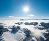 <p>Winterimpressionen in der Gemeinde Diex im Dezember 2021</p><p>Panorama Aufnahmen, Winterlandschaft, Sonnenort Diex, Karawanken von Norden</p>