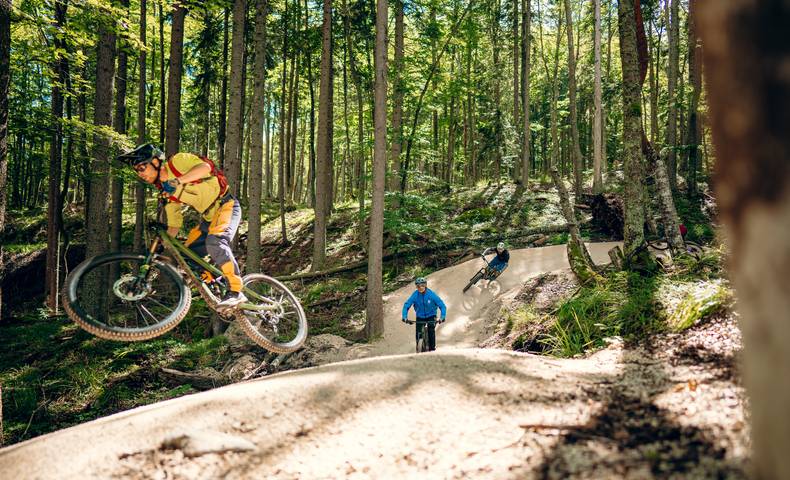 <p>Die MTB ZONE Bikepark Petzen ist ein wahrer Mountainbike Tausendsassa. Vom Anfänger bis zum Profi ist hier alles angerichtet. Die Strecken sind von Diddie Schneider, dem bekannter Streckendesigner gestaltet und tragen den Namen Flow Country Trail, Thriller und EWS Trail (Weltcup Strecke). Hinauf geht es standesgemäß mit den Petzen Bergbahnen</p><p>Gemeinde Feistritz ob Bleiburg, Herbst, Rad&amp;Bike, Downhill, Enduro</p>