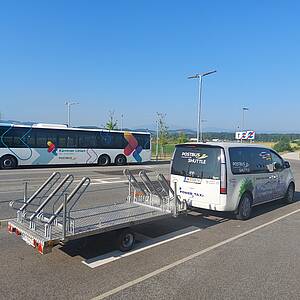 Postbus Shuttle Südkärnten mit Radtransport
