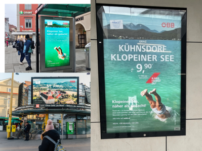 Out of Home Werbung: Wien, Graz